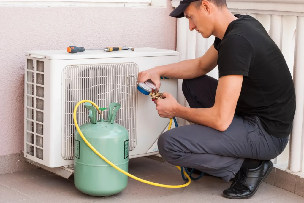 Certified technicians know exactly how to check Freon levels in an AC unit