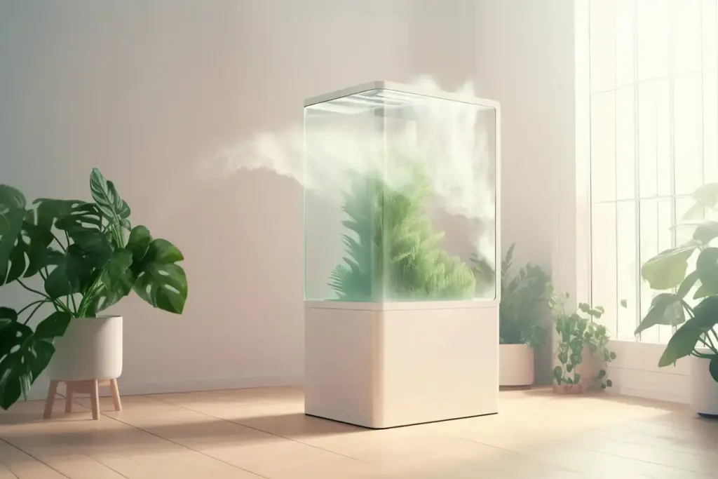 air purifier blowing clean air